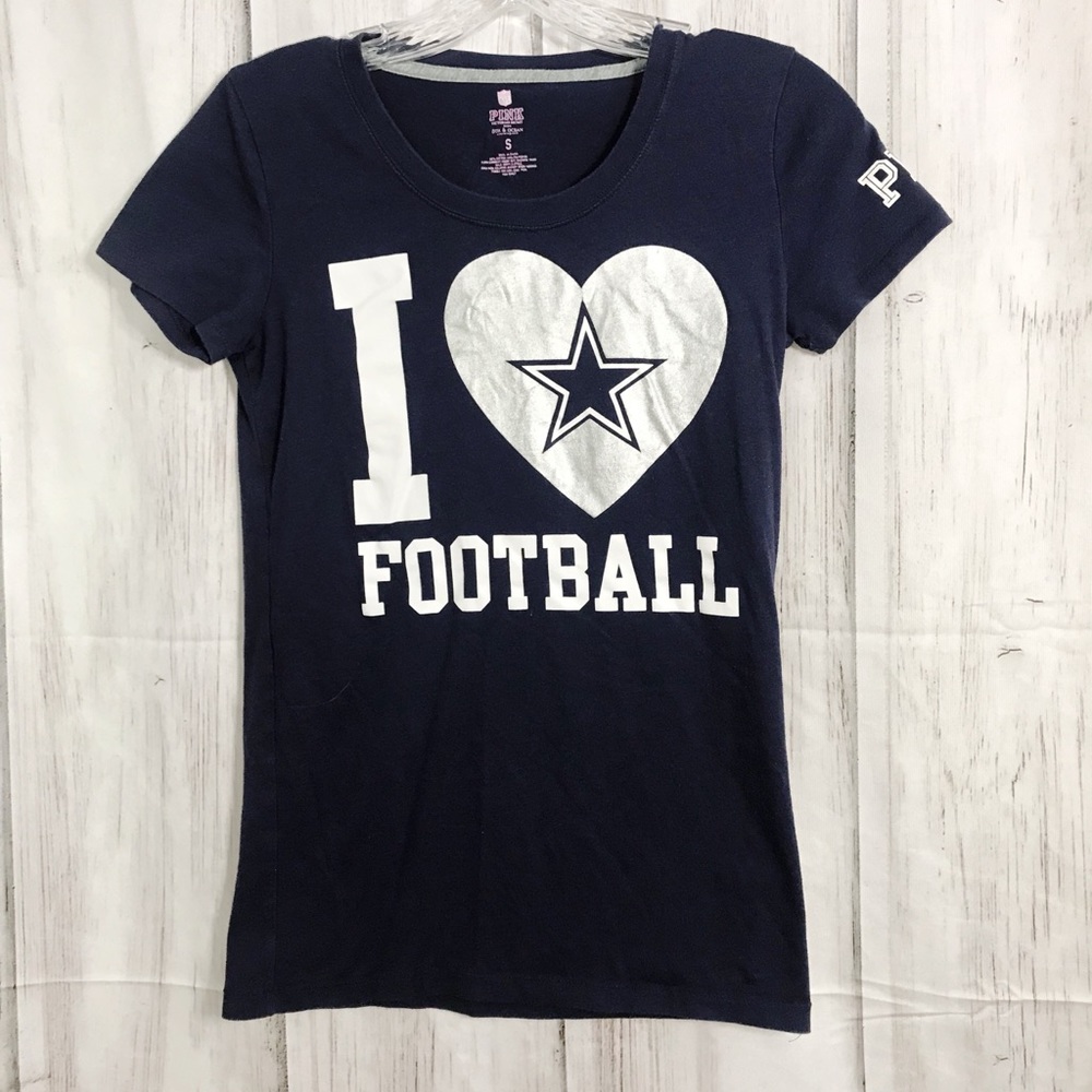 Victoria Secret PINK Dallas Cowboys NFL Tee Sz S